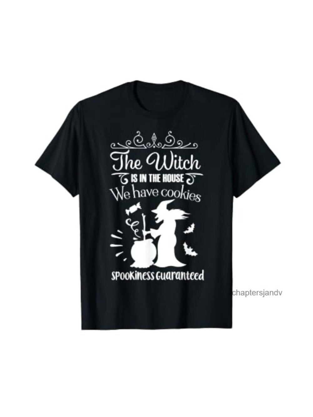 Halloween Witch Graphic T-Shirt Classic Fit Short Sleeve Casual